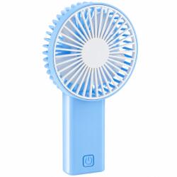  Kézi ventilátor - összehajtható - 2 x AA - 16 x 8, 3 x 4, 3 cm - kék/fehér 51106 (51106)
