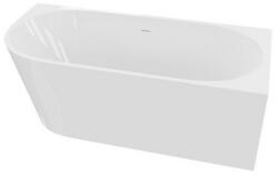 Roltechnik CALDERA fényes fehér szabadonálló fali sarokkád 170x75 cm bal kivitel (5900378345787)