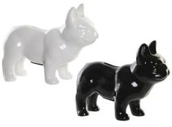  Fekete vagy fehér színű porcelán francia bulldog kutya persely - 16 cm (HU-203357)