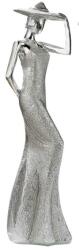  Lady Díva szobor ezüst színben - 30 cm (36286 - A)