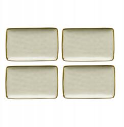  Kő snack tálaló tányérok Rose x4 K3 (R134002013-Z)