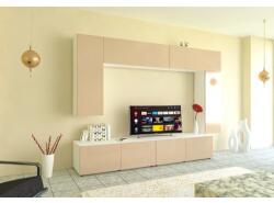 Spectral Mobila Living Armonia V1 PAL Cappuccino Lucios - cu sistem "PUSH TO OPEN