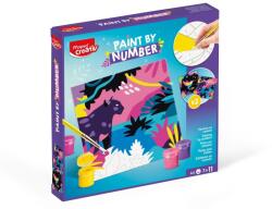  Set Maped Creativ Paint by number - Leopard și Pasare