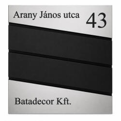 Batadecor Fém postaláda, gravírozott felirattal, F2