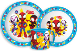 Pókember Spidey étkészlet, micro műanyag szett bögrével 265 ml (JVL33360)