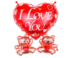 Szerelem Teddy Bears fólia lufi 48 cm (MLG422471)