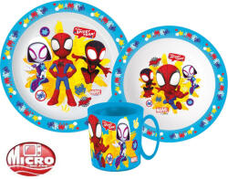  Pókember Spidey étkészlet, micro műanyag szett bögrével 350 ml (JVL22254)