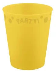  Sárga Yellow micro prémium műanyag pohár 250 ml (PNN96694) - kreativjatek