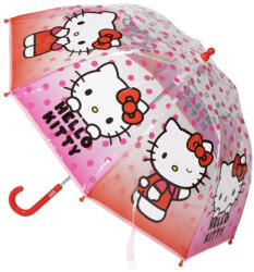 Hello Kitty Dots gyerek átlátszó esernyő Ø71 cm (CEP2400000860) - kreativjatek