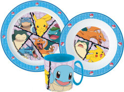  Pokémon Battle étkészlet, micro műanyag szett bögrével 265 ml (JVL33355) - kreativjatek