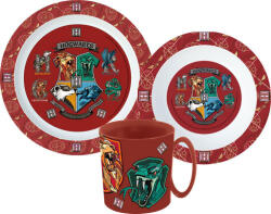 Harry Potter School Shields étkészlet, micro műanyag szett bögrével 350 ml (JVL22247)