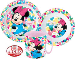  Disney Minnie Feel Good étkészlet, micro műanyag szett bögrével 350 ml (JVL22240) - kreativjatek