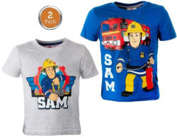  Sam a tűzoltó Fire gyerek rövid póló 2 db-os szett 7 - 8 év / 122 - 128 cm (85BKJ40001122)