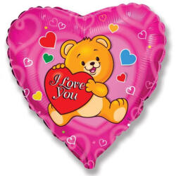  Szerelem Teddy fólia lufi 46 cm (WP) (MLG307498) - kreativjatek