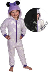  Disney Minnie Purple sötétben világító gyerek hosszú pizsama, overál 7 - 8 év / 122 - 128 cm (85ARJ137708C122)
