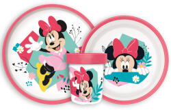 Disney Minnie Being More csúszásmentes étkészlet, micro műanyag szett (JVL66670) - kreativjatek