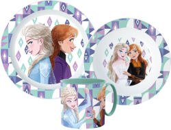  Disney Jégvarázs Ice Magic étkészlet, micro műanyag szett bögrével 265 ml (JVL33352) - kreativjatek
