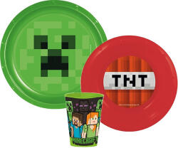  Minecraft TNT étkészlet, műanyag szett (JVL55552) - kreativjatek