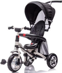 ForAll Tricicletă pentru copii cu Spațiu de Depozitare, Mâner Parental & Cort pentru 18+ luni Negru 3019775L (3019775L)
