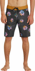 Volcom Natural Visions Stoney 19" Costum de baie bărbătesc bermudă neagră florală A0812104-BLK (A0812104-BLK)