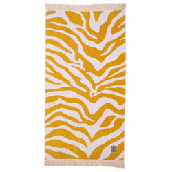 Greenwich Polo Club Prosop de Plajă De bumbac White, Ochra cu franjuri 180x90cm. 267901803741 (267901803741) Prosop