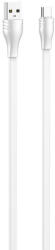 LDNIO USB to USB-C cable LDNIO LS550, 2.4A, 0.2m (white) (LS550 type c)
