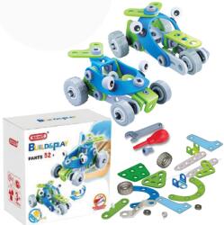 Build & Play Set de constructie 2 in 1 Atv si tricicleta, 52 piese