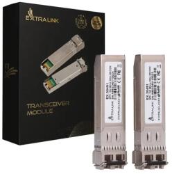 Extralink Transceiver Extralink SFP+ 10GB EX. 30491, 850 nm, Multi-Mode, 300 m, LC/UPC, 2 bucati (EX.30491) - flax