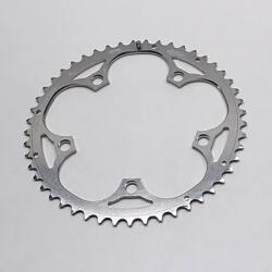 MICHE 5 ágú országúti lánctányér, D. 130, 46 fog, külső, SHIMANO típus, ezüst, 9-10 sebesség (akciós) MICHE Bicikli alkatrészek Kerékpár alkatrészek Kerékpár lánctányérok