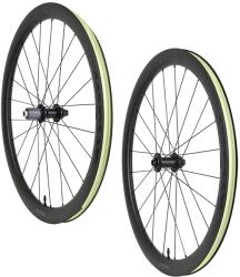 MICHE ASFALTO CARBON PROFIL 22 mm országúti kerékszett Shimano HG 12-11 sebességhez, tubeless ready, 1680 g, max. 120 kg (pár) MICHE Bicikli alkatrészek Kerékpár alkatrészek Kerékpár kerekek