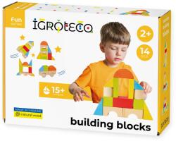 Igroteco Set blocuri de construcție din lemn - Universal 14 piese (IG453) - kidstory
