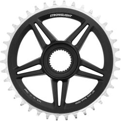 Stronglight Bosch 4. generációs Direct Mount Boost lánctányér, 38 fog, mono, fekete-ezüst, alu 7075 Narrow Wide STRONGLIGHT Bicikli alkatrészek Kerékpár alkatrészek Kerékpár lánctányérok