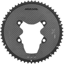 MICHE X2 RD R92 4 ágú 110 mm-es lánctányér Shimano Dura Ace R9200-hoz, 56 fog, külső, fekete, 12 seb. , alu és 3K karbon (127 g) MICHE Bicikli alkatrészek Kerékpár alkatrészek Kerékpár lánctányérok