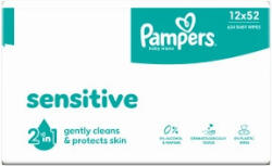 Pampers törlőkendő Sensitive 12x52 db (nem bontható) (8006540523100)