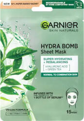 Garnier Skin Naturals Textil Maszk Hydra Bomb - Zöld Tea 28 g (3600542385329)
