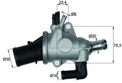 MAHLE Termostat, lichid racire MAHLE TI 174 88 (TI 174 88)