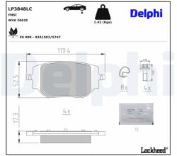 DELPHI Set placute frana DELPHI LP3848LC (LP3848LC)