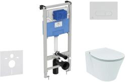 Ideal Standard ProSys - Készlet falra szerelhető, WC és ülőkével Connect Air, gombok Oleas M1, Aquablade, SoftClose, króm matt ProSys120M SP23 (ProSys120M SP23)