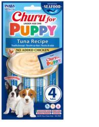 Inaba Foods Churu Puppy Recompensa Cremoasa cu Ton pentru Catei, 4x14 g
