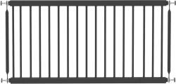 PawHut Barieră de Siguranță pentru Câini Mici Extensibilă 67-93, 5 cm Înălțime 45 cm pentru Uși și Scări Negru | Aosom Romania (D06-281V02BK)