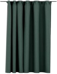 vidaXL zöld vászonhatású sötétítőfüggöny kampókkal 290 x 245 cm 321191 (321191VidaXL)