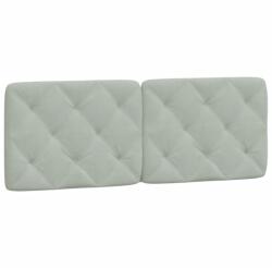 vidaXL világosszürke bársony fejtámla párna 120 cm 1.65 kg (374720VidaXL)