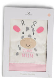 Cangaroo MUM Zsiráfos takaró 90*100cm PINK/rózsa