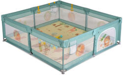Moni GAMEZONE járóka összecsukható szőnyeggel, 60 labdával 150x200 MENTA