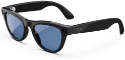 Ray-Ban Ochelari Smart Ray-Ban Meta Skyler Gen1, Marime M, 32GB, 12MP, 5 microfoane, Difuzoare, Wi-Fi, Meta AI, Standard, Clear-Cerulean-Blue Transitions, Shiny Black (RW4010601/MF)
