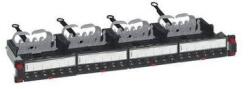 Legrand patch panel 19`-1U 24xRJ45 Cat6A árnyékolt (STP) 6xRJ45 kazettás/LCS3 gyorscsatlakozós portok egyenes 500MHz 10 (033772)