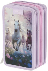 Herlitz Penar neechipat cu 3 fermoare Herlitz 400205855, Motiv Whisper Mane (400205855/WHISPERMANE) Penar