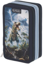 Herlitz Penar neechipat cu 3 fermoare Herlitz 400205855, Motiv T Rex (400205855/T-REX) Penar