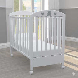 Bambino Casa Patut pentru bebeluși Bambino Casa - Bella, Bianco-Grigio (2514)