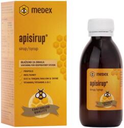 Medex Apisirup Sirop cu propolis, miere de albine, nalbă, cimbru și vitaminele A și C, 140 ml, Medex